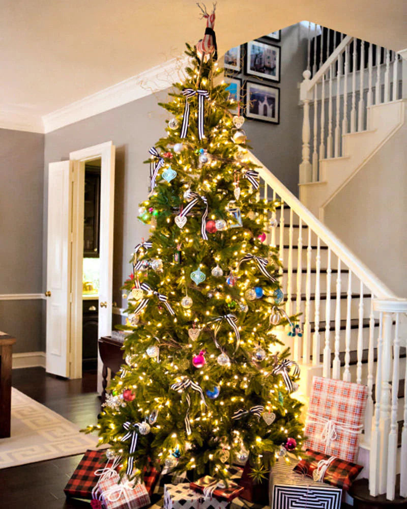 Árvore de Natal Retrátil Mágica com Controle Remoto e Luz Led com desconto pre venda de Natal + Brinde 132 enfeites