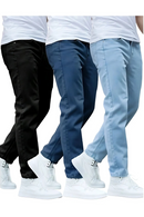 Kit com 3 Calças Jeans Masculina Premium Skinny