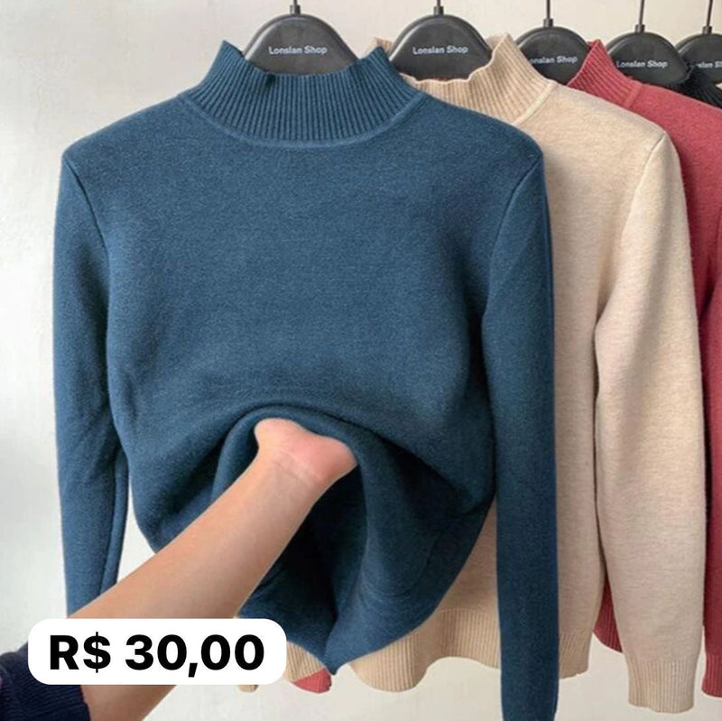 Blusa Manga Longa Peluciada PROMOÇÃO