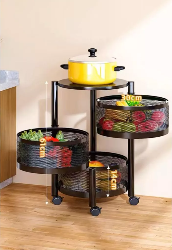 Fruteira Giratória de Cozinha