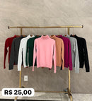 Manga longa canelada