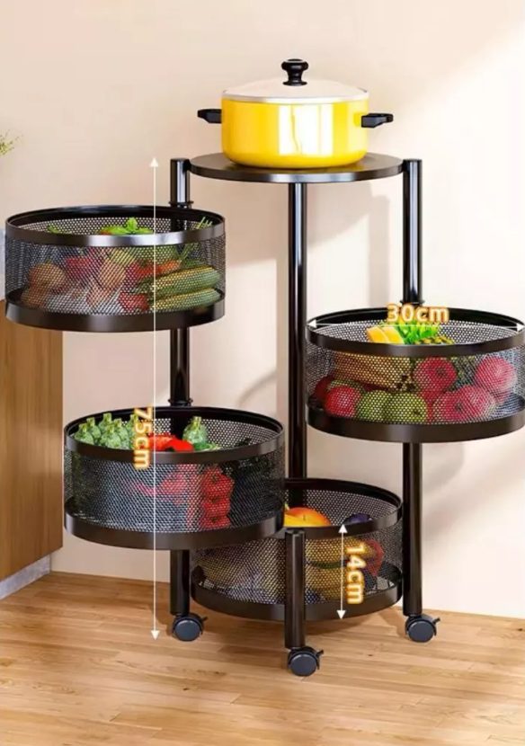 Fruteira Giratória de Cozinha