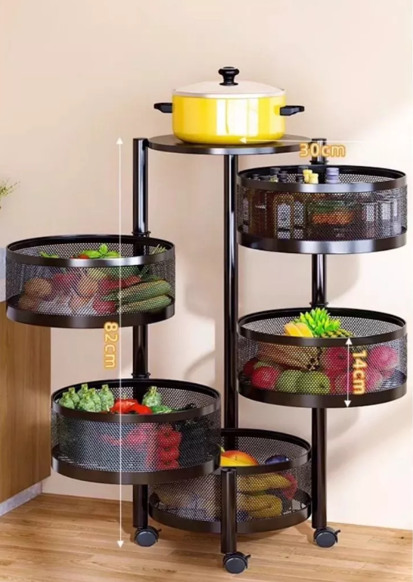 Fruteira Giratória de Cozinha