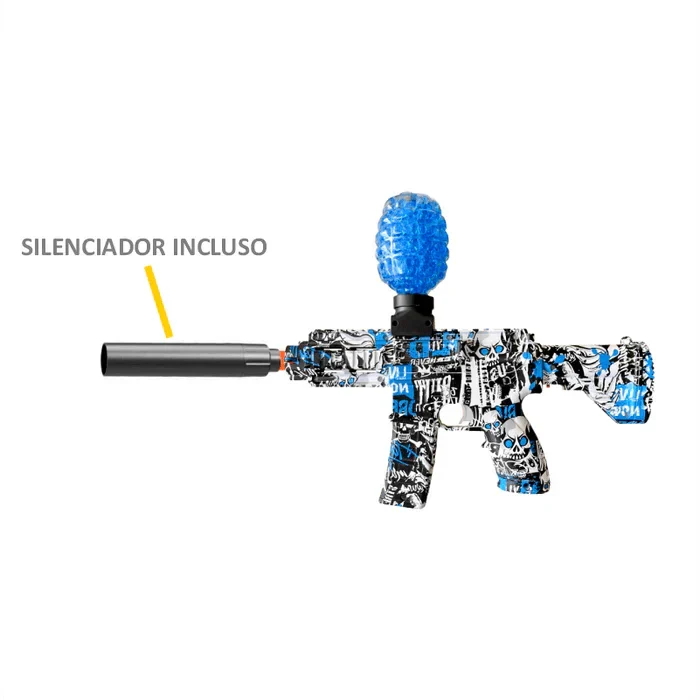 Kit 2 Arminhas de Gel Ak 47 Automática Blasters Elétrica -  (+10.000 Bolinhas)
