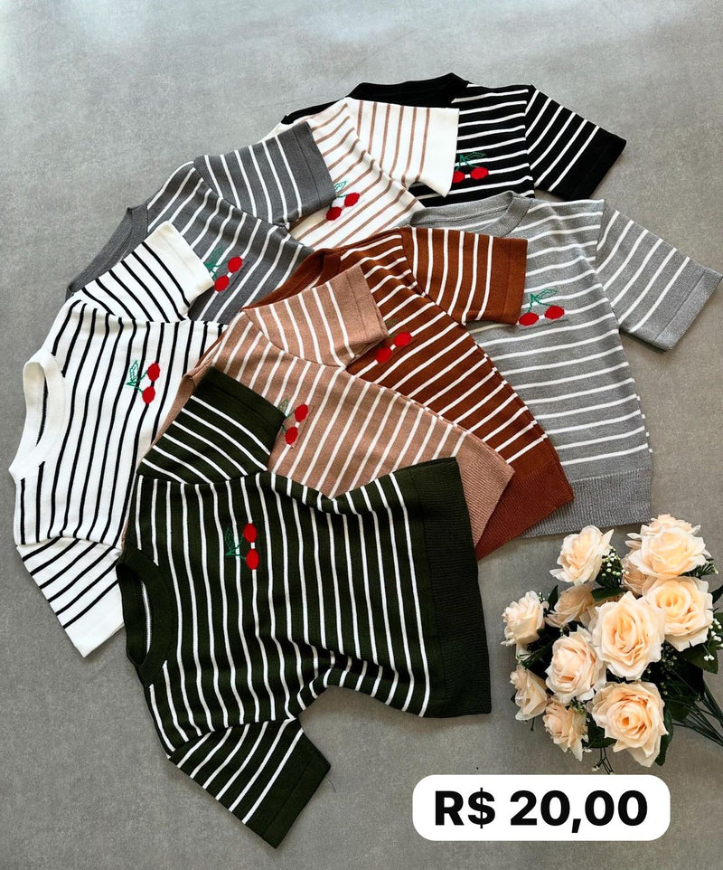 Blusa modal cereja
