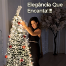 Árvore de Natal Rosé Auto Montável Instantâneo + Pisca Pisca de Natal 10m C/Controle