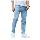 Kit com 3 Calças Jeans Masculina Premium Skinny Corte tradicional Basico com Lycra Lavagem Clara Escura ou Preta