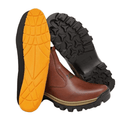 Combo Caterpillar: Botina em Couro + Cinto + Chinelo
