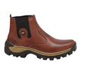 Combo Caterpillar: Botina em Couro + Cinto + Chinelo