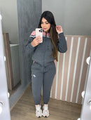 Conjunto Moletom Pelúcia Bordado