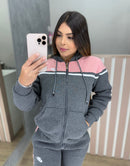 Conjunto Moletom Pelúcia Bordado