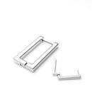 Brinco de argola quadrado minimalista