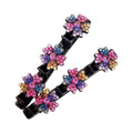 Clip Hair Cristal - Presilha Cabelo Flor de Cristal (HOJE COMPRE 1 LEVE 2)