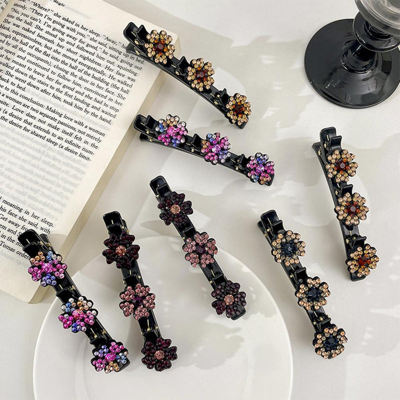 Clip Hair Cristal - Presilha Cabelo Flor de Cristal (HOJE COMPRE 1 LEVE 2)