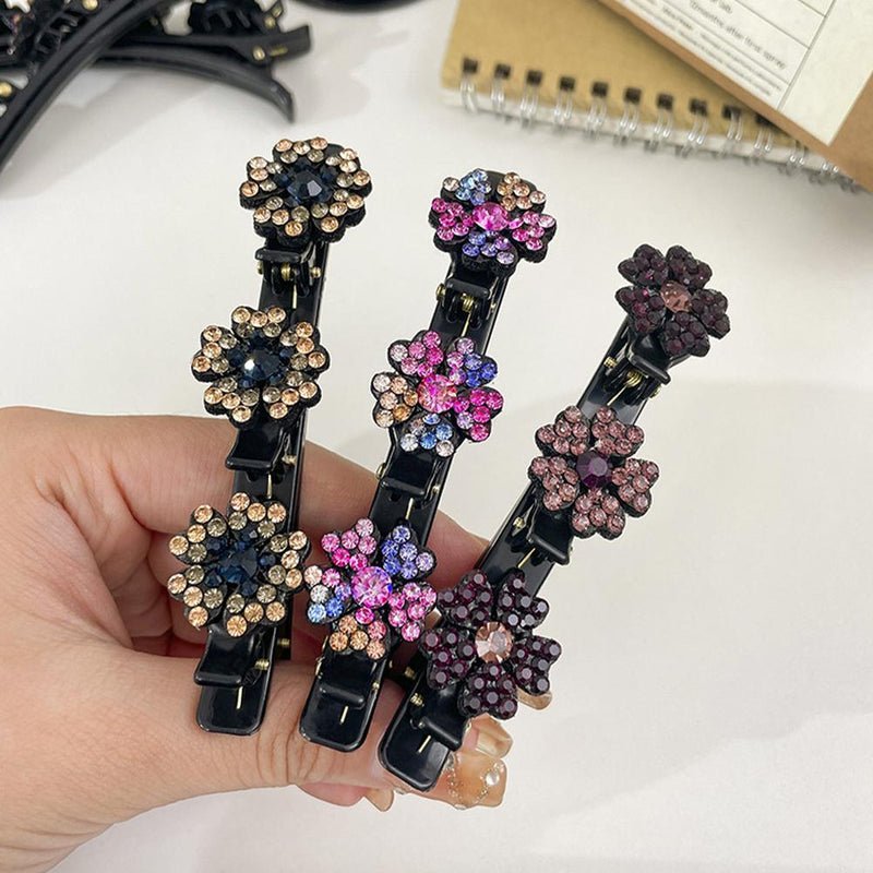 Clip Hair Cristal - Presilha Cabelo Flor de Cristal (HOJE COMPRE 1 LEVE 2)