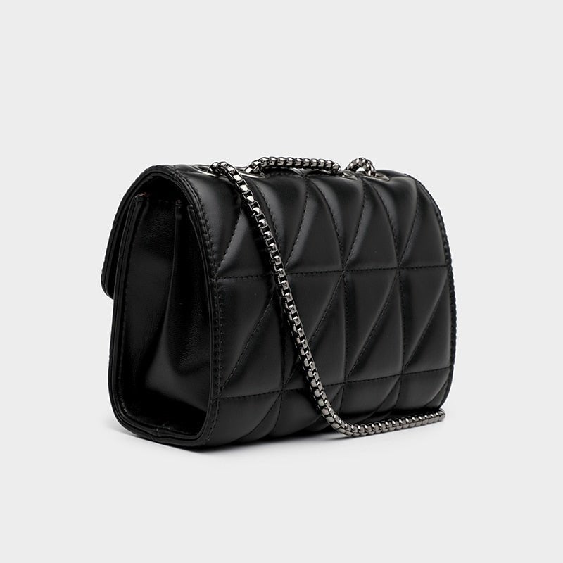 Bolsa de Couro Alça de Corrente Gênova