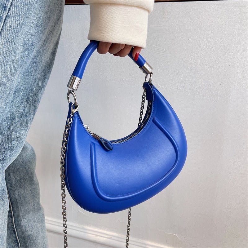 Bolsa de Couro Baguete Zafira
