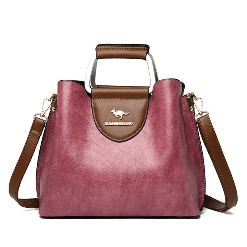 Bolsa em Couro Claret
